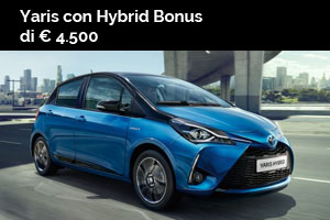 Toyota Yaris Hybrid con bonus di 4.500 Euro, qualunque sia il tuo usato, da Spazio a Torino