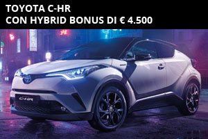 Anche a Marzo continua l’Hybrid Bonus su Toyota C-HR da Spazio a Torino