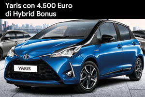 Yaris Hybrid con Bonus di 4.500 Euro, qualunque sia il tuo usato, da Spazio a Torino