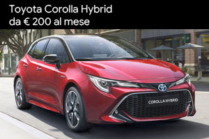 Toyota Corolla Hybrid con finanziamento da 200 Euro al mese da Spazio a Torino