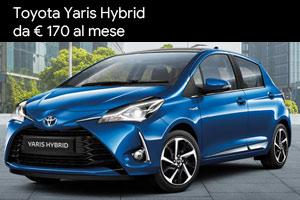Yaris Hybrid da 170 Euro al mese con Hybrid Bonus da Spazio a Torino