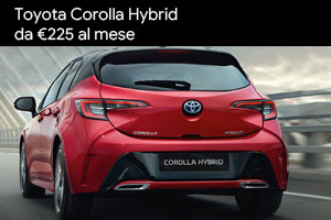 Toyota Corolla Hybrid da 225 Euro al mese da Spazio a Torino
