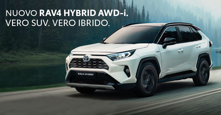 Nuovo Toyota RAV4 con rate da 225 Euro al mese con Pay Per Drive Connected da Spazio a Torino