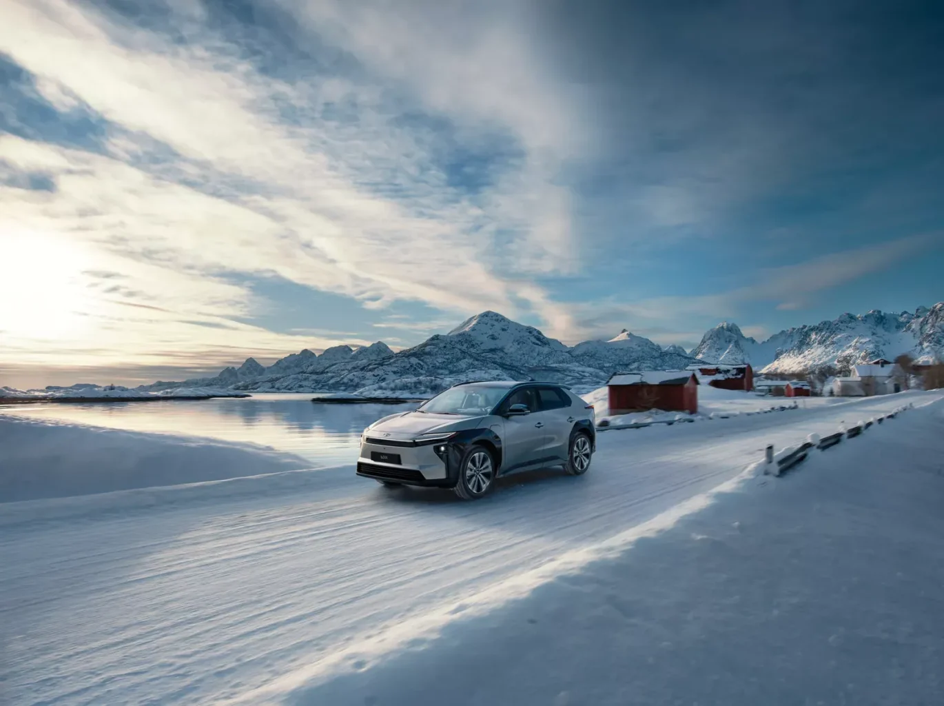 toyota bz4x sulla neve